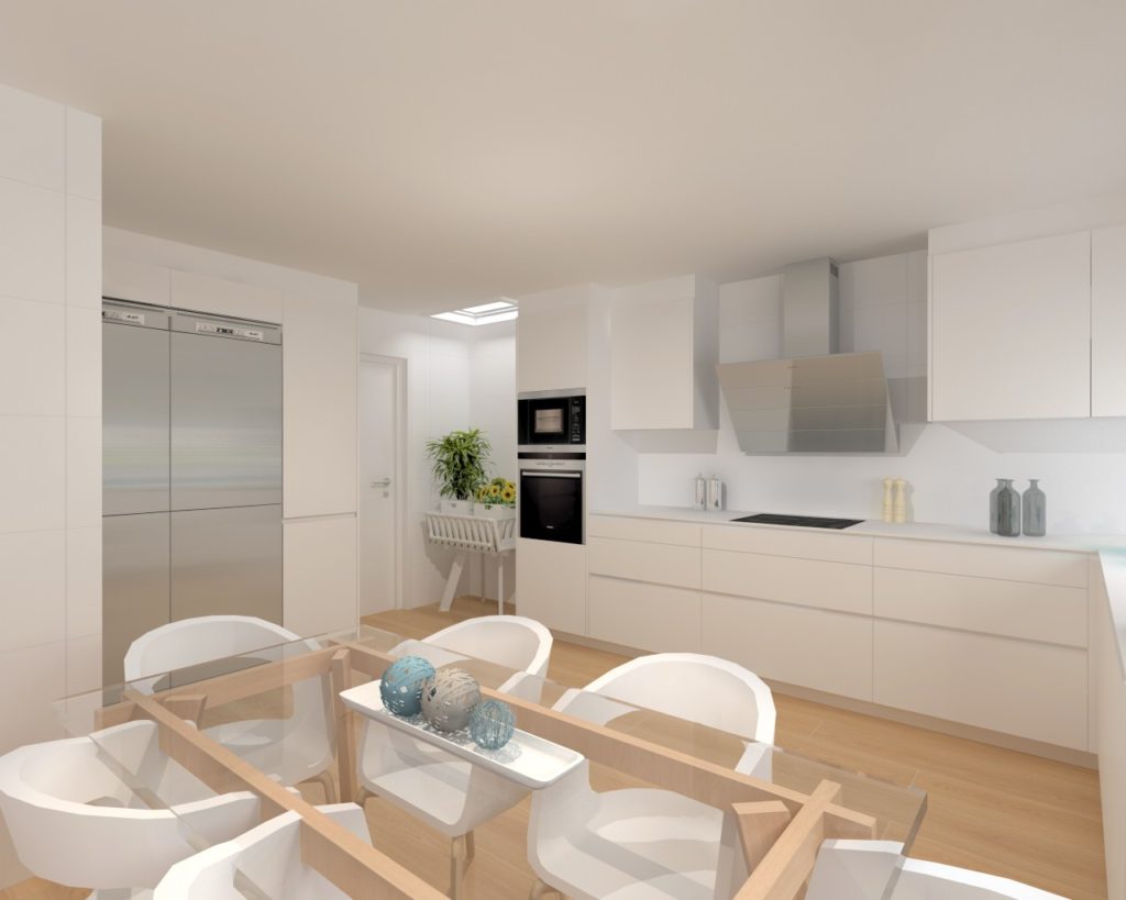 Cocina Santos Line E encimera Silestone