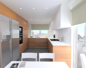 Cocina Santos Minos E con encimera Neolith