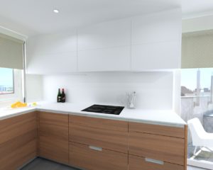 Cocina Santos Minos E con encimera Neolith