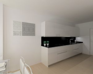 Cocina Santos Line L con encimera Silestone