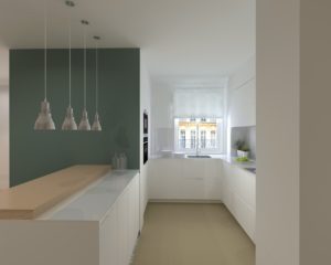 Cocina Santos Modelo Intra E Encimera Silestone Blanco Zeus