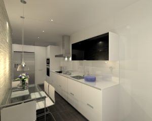 Cocina Minos E con encimera Neolith