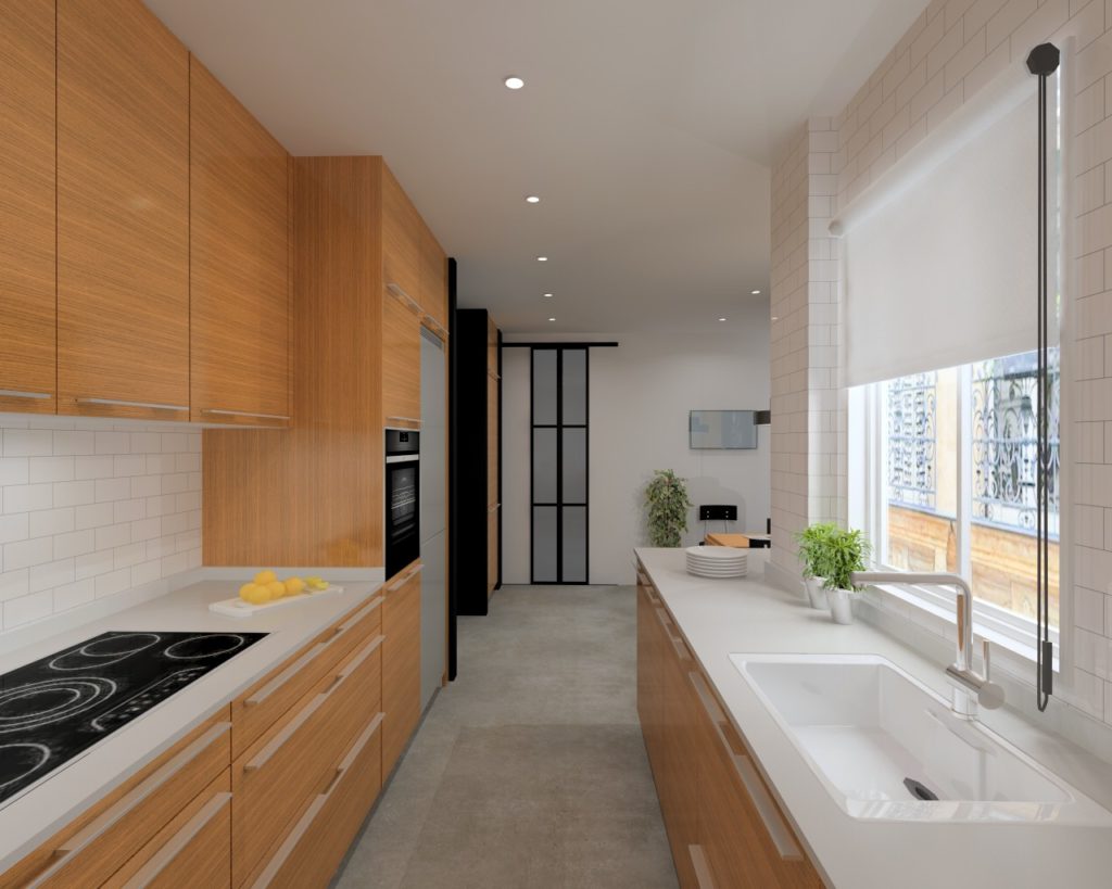 Cocina Santos Modelo Ariane W (Wood Natura Teka) Encimera Dalian