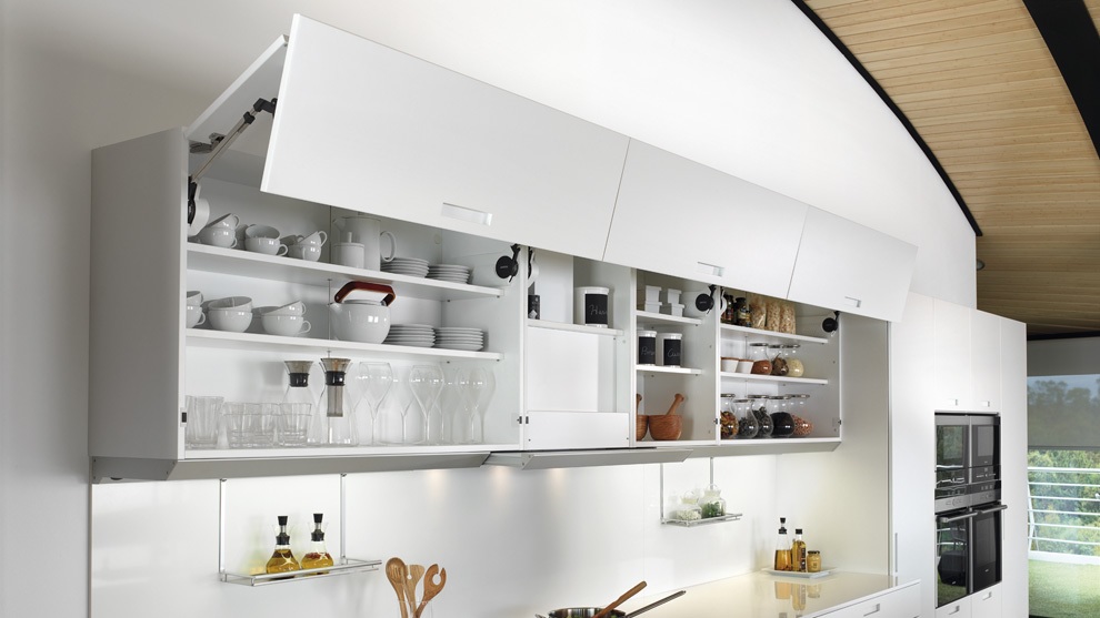 Muebles altos de cocina  Puertas abatibles, basculantes, plegables