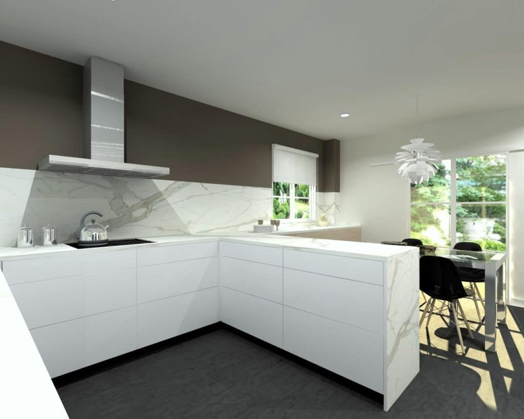 Cocina Santos Modelo Wood Natura y Karmel en Madera y Laca