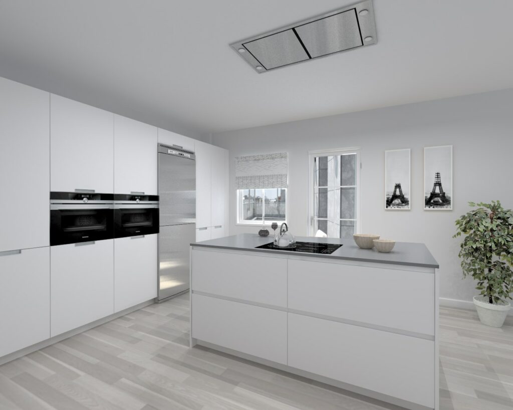 Cocina Santos Line-E y Minos-E Blanco Seff