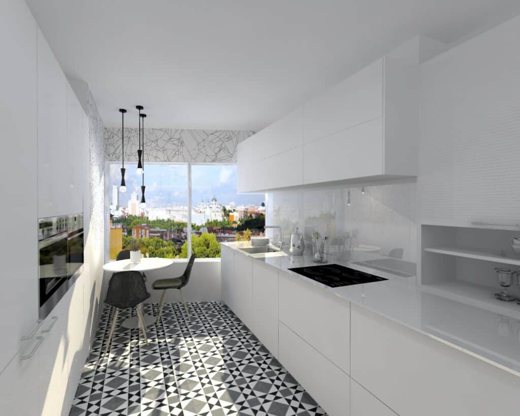 Cocina Santos Line-E Blanco Sapporo Seda