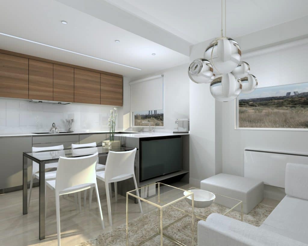 Cocina Santos plataforma D Lacado Gris Piedra mate en Las Tablas