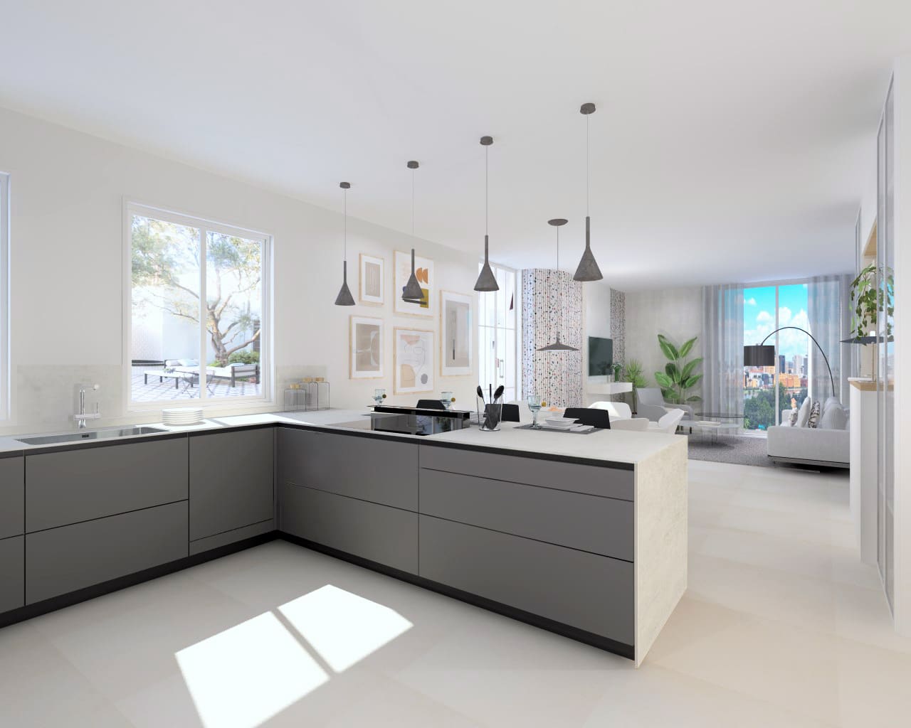 Cocina Santos Gris Antracita