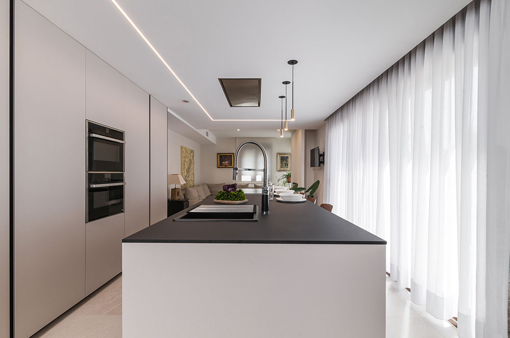 Cocina Moderna contemporánea color cashmere de Santos Cocinas