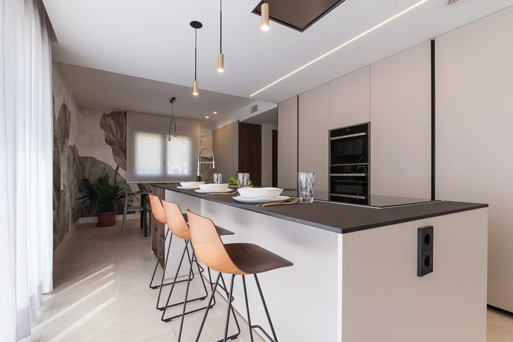 Cocinas blancas modernas Ideas de cocinas modernas blancas