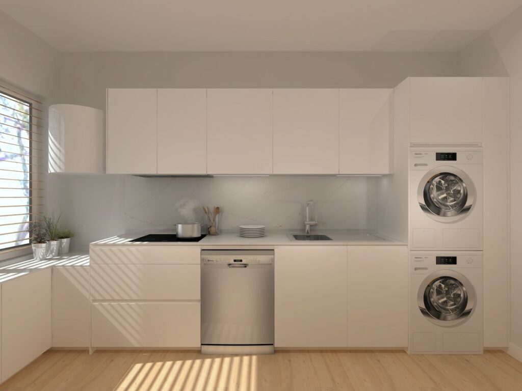 cocina santos pequeña de dos frentes