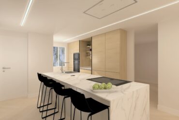 Proyecto cocina Santos blanca con isla