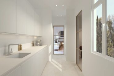 Cocina en L olmo claro