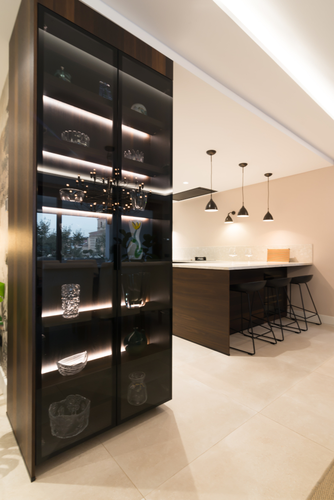 Vitrina transición cocina salón