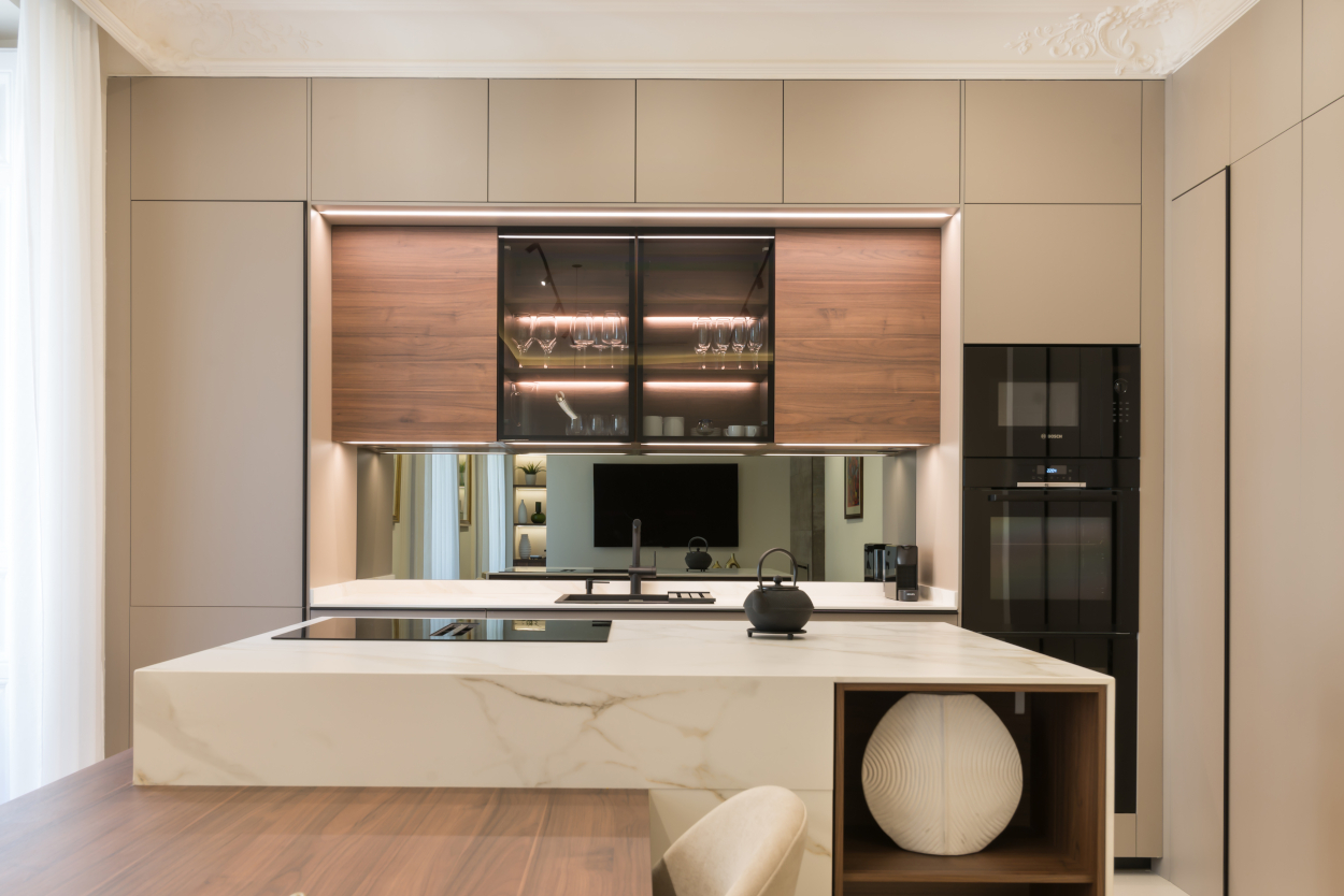 Vitrina en cocina
